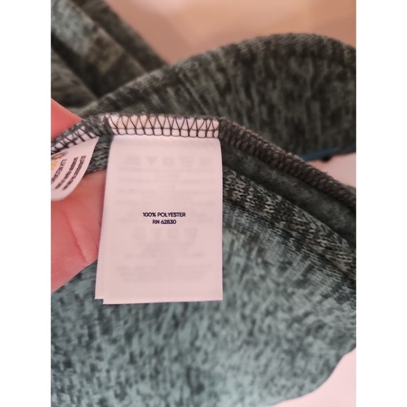 Lands End Blazer Women 1X Green Jacket Fleece Knit Classic Preppy Coastal Fun - Picture 7 of 16